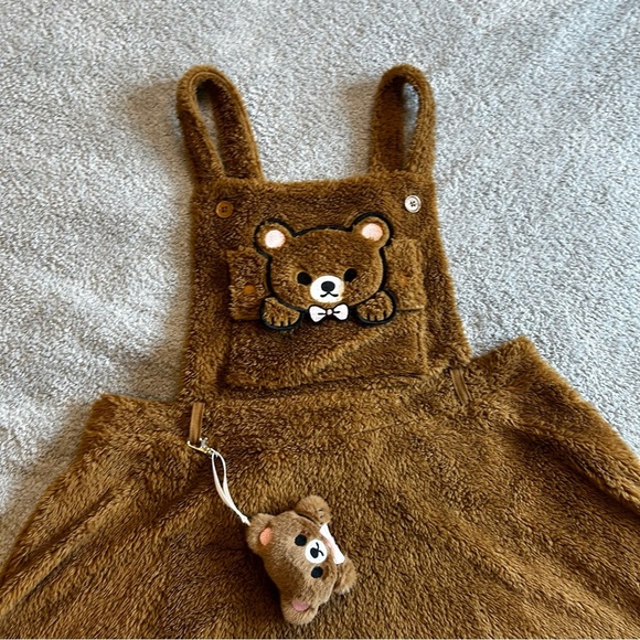 Charming Brown Bear Mini Dress with Hood - Picture 6 of 9